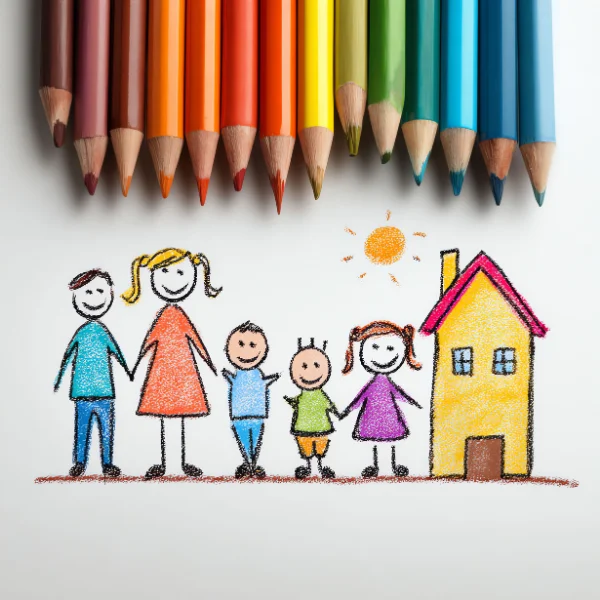 dibujo familia ampa jacaranda